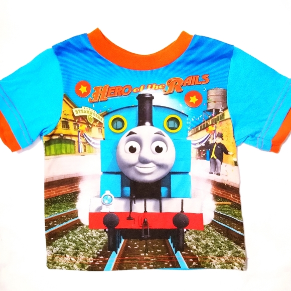 6/$25🌈Thomas & Friends Pajama Shirt Toddler 3T - Picture 1 of 5